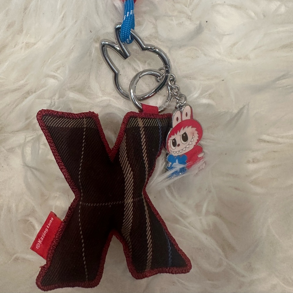 POP MART The Monsters Labubu Pin For Love Series X letter